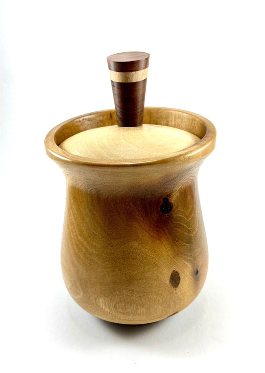 SM Walnut/Maple Deco Hollow Form or urn