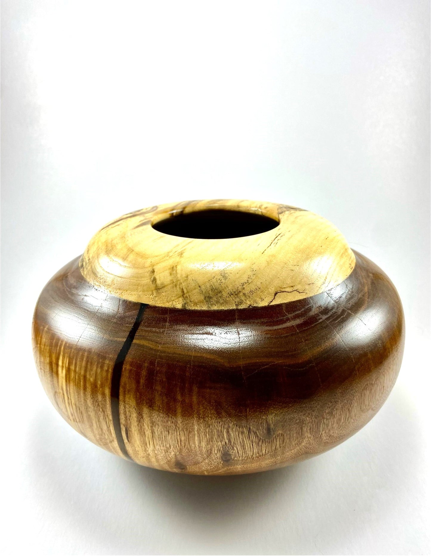 MD Walnut/Spalted Maple Hollow Form