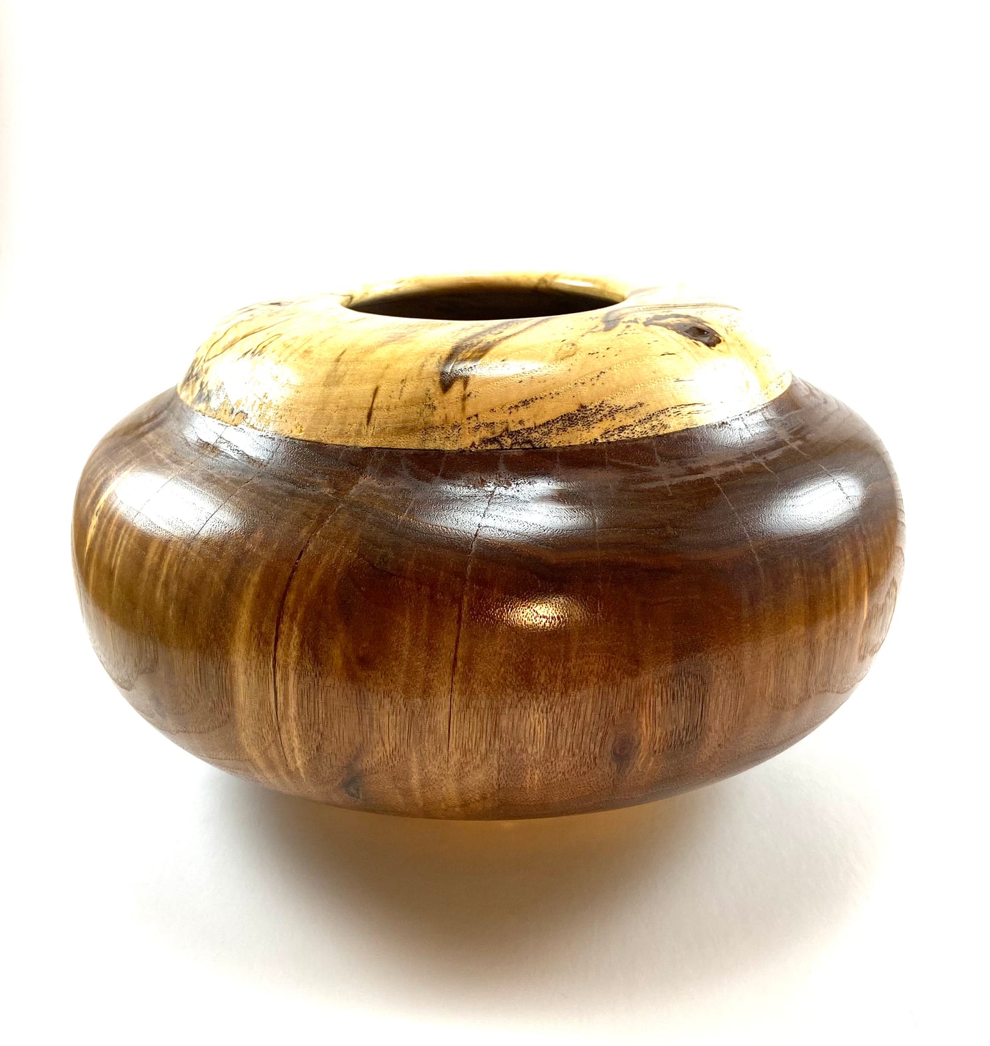 MD Walnut/Spalted Maple Hollow Form