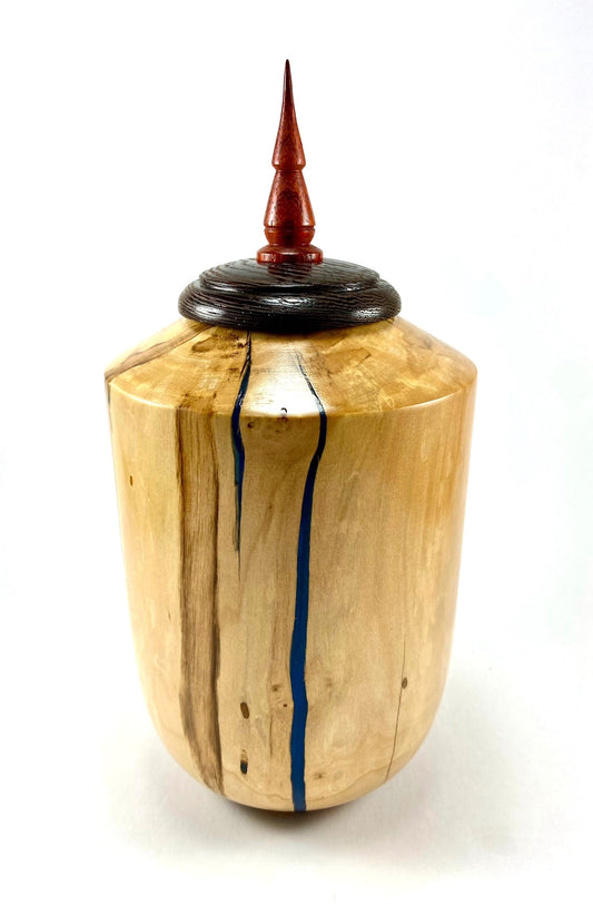 MD Spalted Maple/Wenge/Paduc Urn