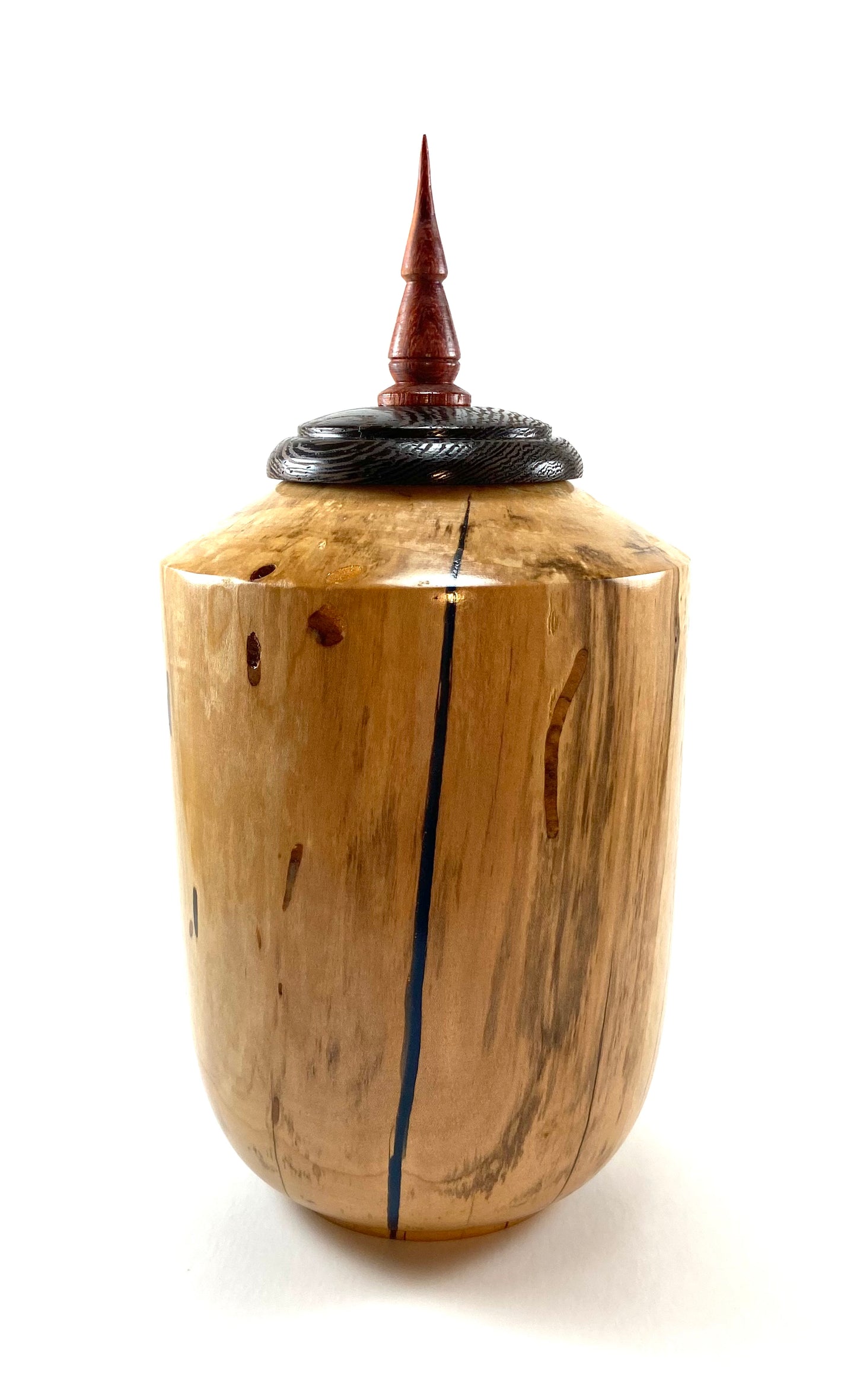 MD Spalted Maple/Wenge/Paduc Urn