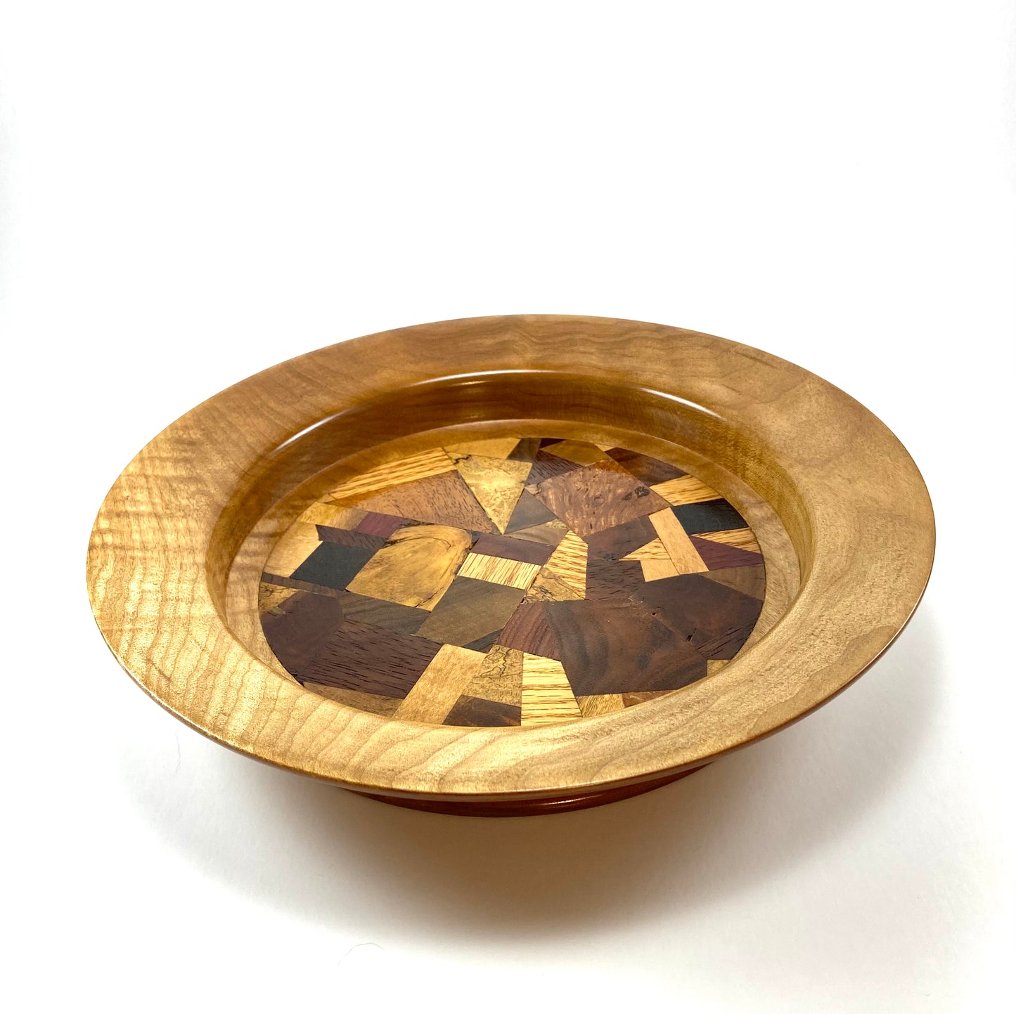 SM Maple/Assorted Wood Design Deco Bowl