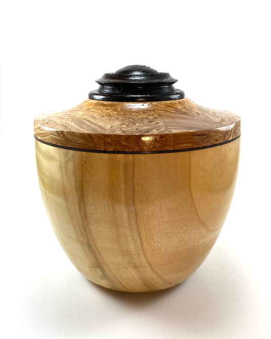 LG Maple/Resin/Oak Burl Urn