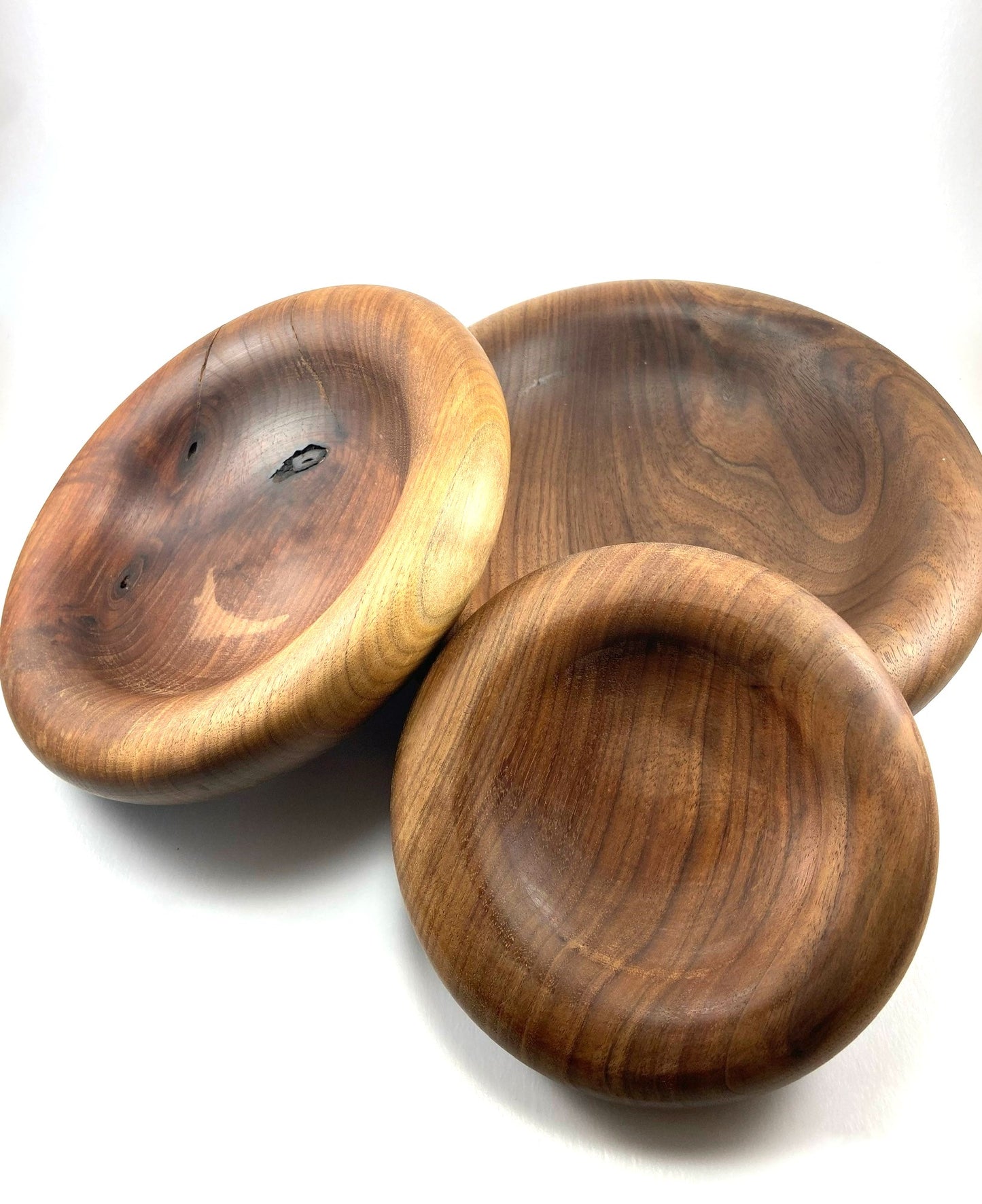 Set of 3 Black Walnut Nesting Bowls