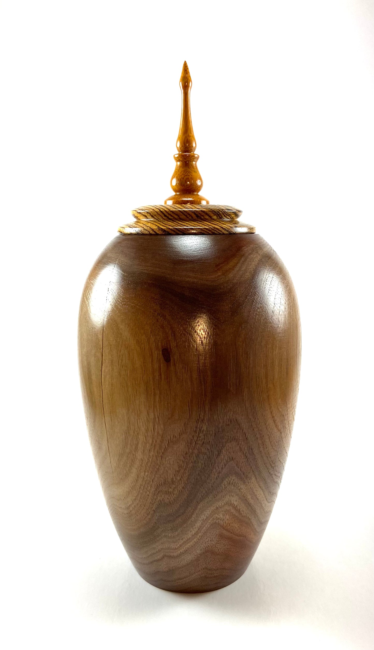 Med Black Walnut/Tigerwood/Unknown Urn