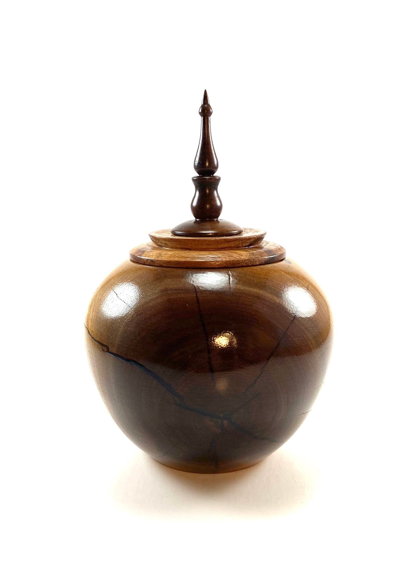 SM Black Walnut/Resin/Hungarian Walnut Urn