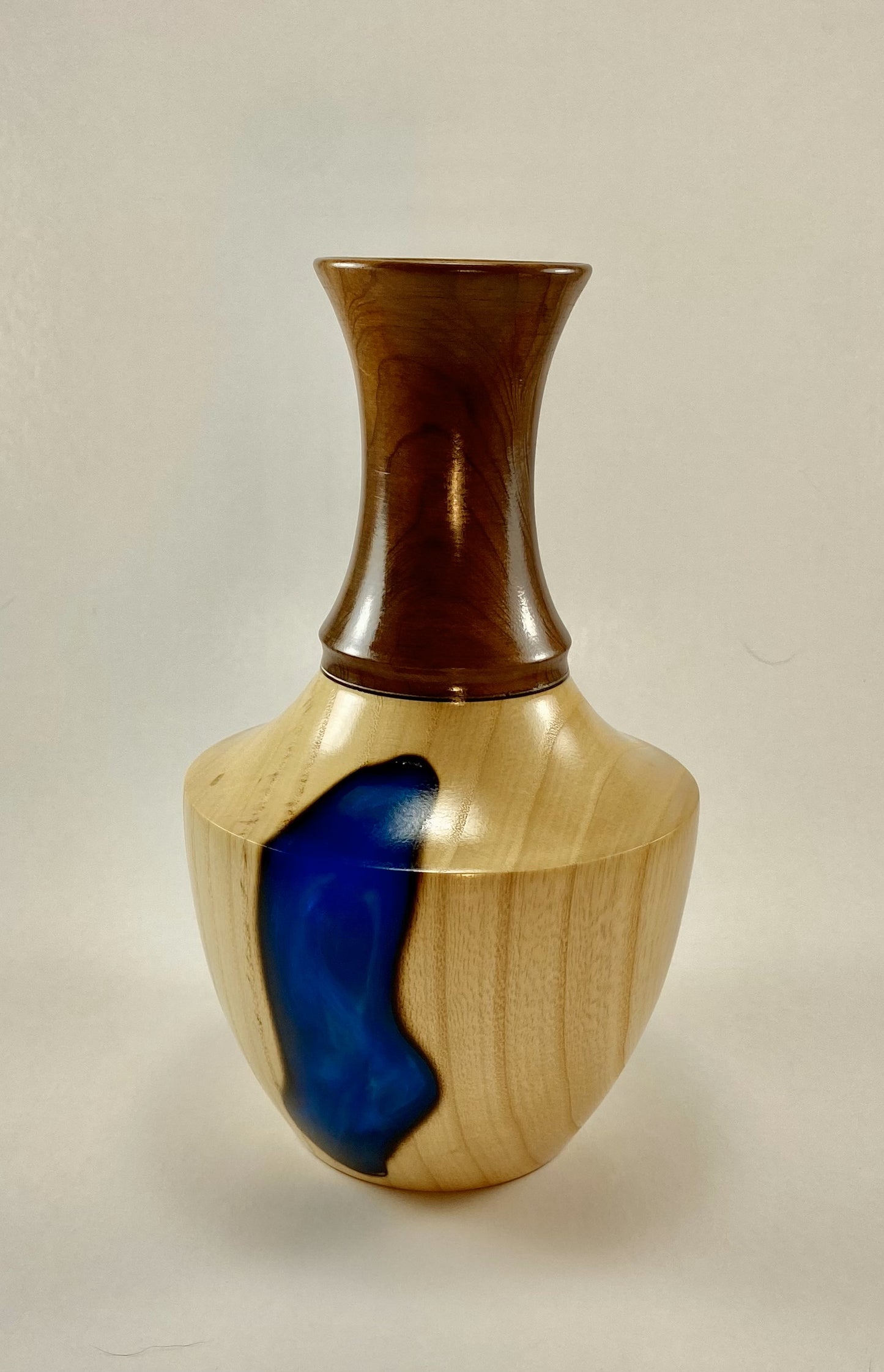 Wood Decorative Vase/Ash and Unknown wood